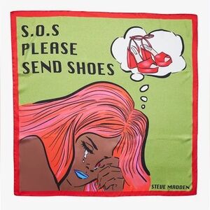 Steve Madden SOS Square Scarf NWT